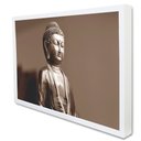Ver imagem 1 de Quadro Decorativo Caixa Buda Tacolado Moldura Caixa 3cm Madeira com Vidro 40 X 60cm
