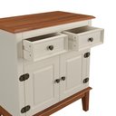 Ver imagem 6 de Balcão de Madeira Maciça 2 Portas e 2 Gavetas - Madeira Maciça e MDF - Off White