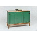 Ver imagem 2 de Balcão de Madeira Maciça 3 Portas - Verde