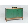 Balcão de Madeira Maciça 3 Portas - Verde - 2