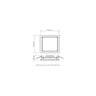 Painel de Embutir Quadrado de Led Deep 20,2x20,2cm 17w 4000k Neutra - Stella Sth8903br/40 - 2