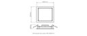 Ver imagem 2 de Painel de Embutir Quadrado de Led Deep 20,2x20,2cm 17w 4000k Neutra - Stella Sth8903br/40