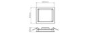 Ver imagem 2 de Painel Deep Quadrado 12W 4000K 16,7x16,7cm Branco - Stella STH8902BR/40