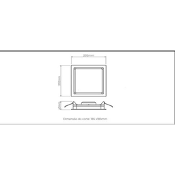 PAINEL DEEP LED 18W 1400LM QUADRADO STH8903BR 30 - Stella - 2