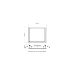 PAINEL DEEP LED 24W 1750LM QUADRADO STH8904BR 30 - 2