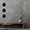 Ver imagem 2 de LUMINÁRIA PAREDE ARANDELA ROUND MED 25CM 2 LAMP G9 PRETO - 1107/AR MED PT