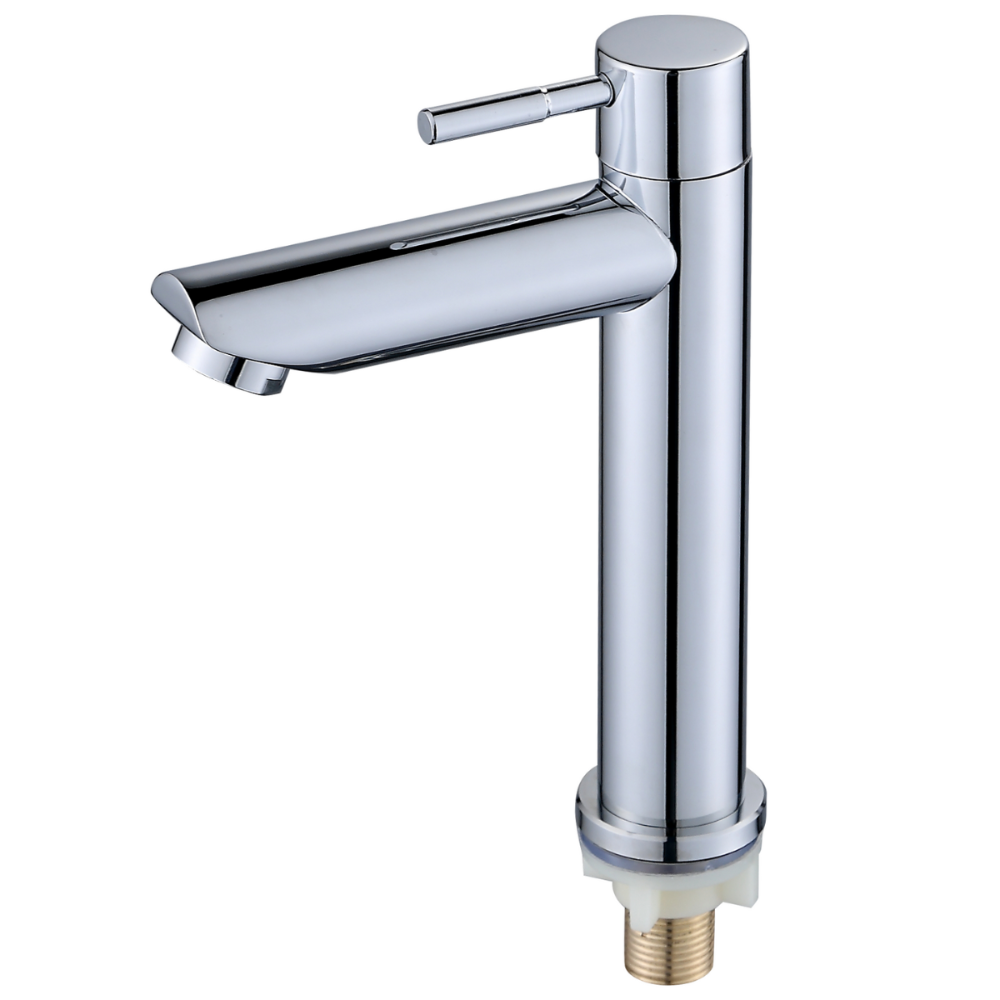 Torneira Banheiro Água Fria 1/4 Monocomando Cromada Aço Inox