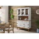 Ver imagem 2 de Arca e Oratório 6 Portas e 3 Gavetas - Madeira Maciça - Branco