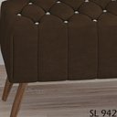 Ver imagem 5 de Puff Puf Para Sala 100 cm Pes Madeira Trit Veludo SL 942 Peer