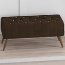 Ver imagem 2 de Puff Puf Para Sala 100 cm Pes Madeira Trit Veludo SL 942 Peer