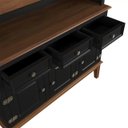 Ver imagem 6 de Arca e Oratório 6 Portas e 3 Gavetas - Madeira Maciça - Preto