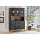 Ver imagem 3 de Arca e Oratório 6 Portas e 3 Gavetas - Madeira Maciça - Preto