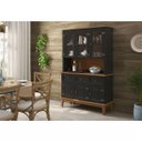 Ver imagem 2 de Arca e Oratório 6 Portas e 3 Gavetas - Madeira Maciça - Preto