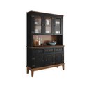 Ver imagem 1 de Arca e Oratório 6 Portas e 3 Gavetas - Madeira Maciça - Preto