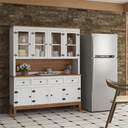 Ver imagem 2 de Arca e Oratório 8 Portas e 4 Gavetas - Madeira Maciça