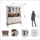 Ver imagem 3 de Arca e Oratório 6 Portas - Madeira Maciça - Branco
