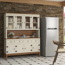 Ver imagem 2 de Arca e Oratório 8 Portas e 4 Gavetas - Madeira Maciça - Off White