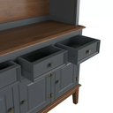 Ver imagem 4 de Arca e Oratório 8 Portas e 4 Gavetas - Madeira Maciça - Cinza