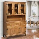 Ver imagem 3 de Arca e Oratório 6 Portas e 3 Gavetas - Madeira Maciça - Amêndoa Verniz
