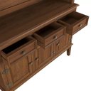 Ver imagem 4 de Arca e Oratório 6 Portas e 3 Gavetas - Madeira Maciça - Amêndoa Verniz