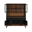 Ver imagem 3 de Arca e Oratório 8 Portas e 4 Gavetas - Madeira Maciça - Preto