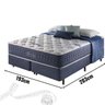 Conjunto Cama Box +colchão King Size com Molas Ensacadas e Espuma Visco Gel Blue Sea – Anjos - 2