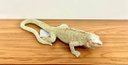 Ver imagem 3 de Decoração Escultura Iguana Dourada em Polirresina Mart 17478