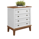 Ver imagem 1 de Cômoda 4 Gavetas - Branco