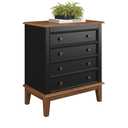 Ver imagem 1 de Cômoda 4 Gavetas - Preto