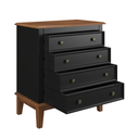 Ver imagem 5 de Cômoda 4 Gavetas - Preto