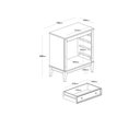 Ver imagem 5 de Cômoda 4 Gavetas - Cinza