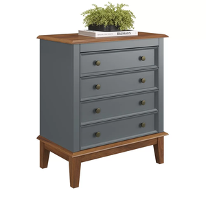 Cômoda 4 Gavetas - Cinza