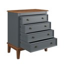 Ver imagem 6 de Cômoda 4 Gavetas - Cinza