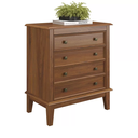 Ver imagem 1 de Cômoda 4 Gavetas - Amêndoa - Verniz