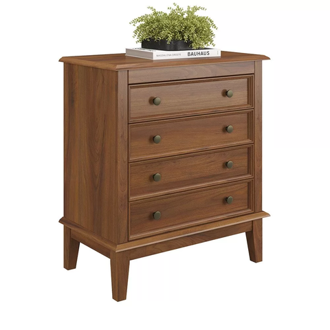 Cômoda 4 Gavetas - Amêndoa - Verniz