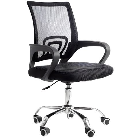 Cadeira de Escritório Mesh Diretor com Sistema Relax Giratoria New Java - Preto Preto