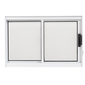 Janela de Correr 2 Folhas Ideal para Todos Os Ambientes A60l80 em Alumínio Branco e Policarbonato - 3