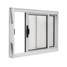 Janela de Correr 2 Folhas Ideal para Todos Os Ambientes A60l80 em Alumínio Branco e Policarbonato - 1