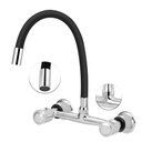 Ver imagem 2 de Torneira Misturador Gourmet Flexível Preto Cozinha Parede