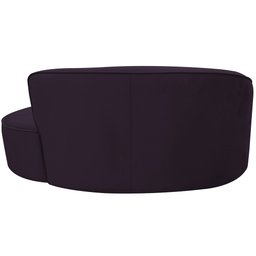 Sofá Curvo 02 Lugares 150cm Eron Veludo Roxo - CasaePoltrona - 7