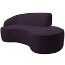 Ver imagem 6 de Sofá Curvo 02 Lugares 150cm Eron Braço Direito Veludo Roxo - Nexta Casa