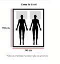 Ver imagem 2 de Cama de Casal Antares de Madeira Maciça Tauari - Cor Castanho