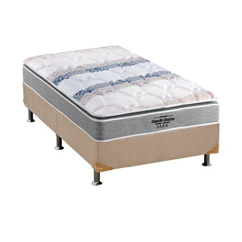 Cama Box Solteiro: Colchão Anatômico Probel D33/AG65 Guarda Costas Extreme Resistence + Base CRC