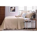 Ver imagem 1 de Kit Cobre Leito Casal 3 Pçs 220x240cm Ipê Bege Jolitex