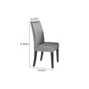 Ver imagem 4 de Cadeira Sala de Jantar Apogeu Kit 4 Un Rovere/Amêndoa/Linho Rinzai Bege - Lopas