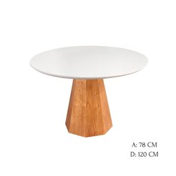 Conjunto de Sala 4 Cadeiras Mobile com Mesa Mobile 1,20 - Madeira Maciça, Encosto Laminado - Tá - 10