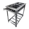 Fogão Industrial Aço Inox Baixa Pressão 2 Bocas - Standard (2 Duplos) Linear 30X30 - Brascool - 2
