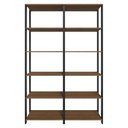 Ver imagem 6 de Armário Estante Multiuso Organizador Despensa 10 Prateleiras 118cm Rustic/preto Madesa