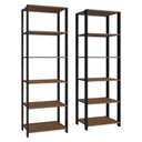 Ver mais imagens de Armário Estante Multiuso Organizador Despensa 10 Prateleiras 118cm Rustic/preto Madesa