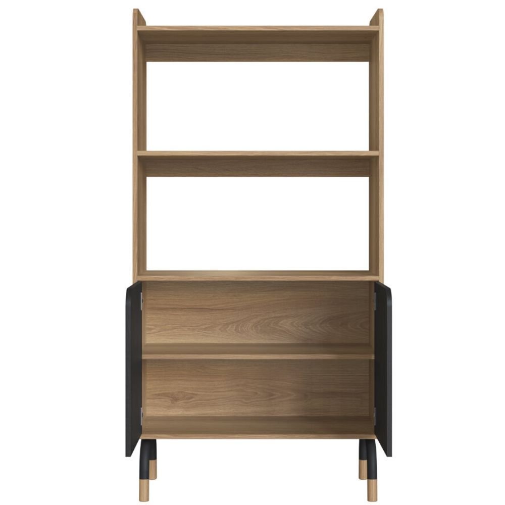 Armário Alto Flexus 80cm - Hanover e Nero | MadeiraMadeira